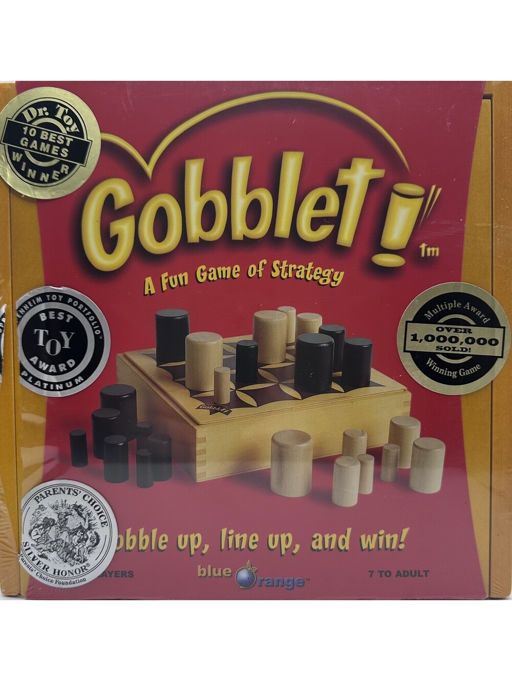 Goblet Fun Strategy Board Game Wood Storage Case Factory Sealed New